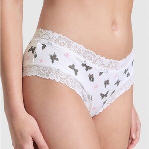 VS PINK Wink Lace-Trim Cheeky Panty